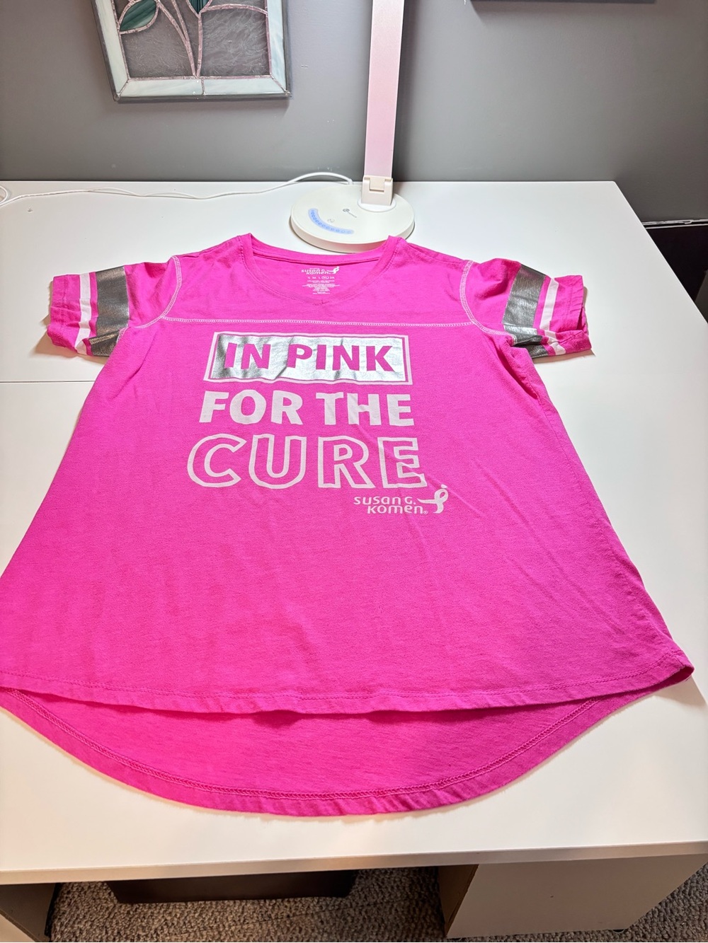 Women’s Pink 'In Pink For The Cure' Short-Sleeve Tee
